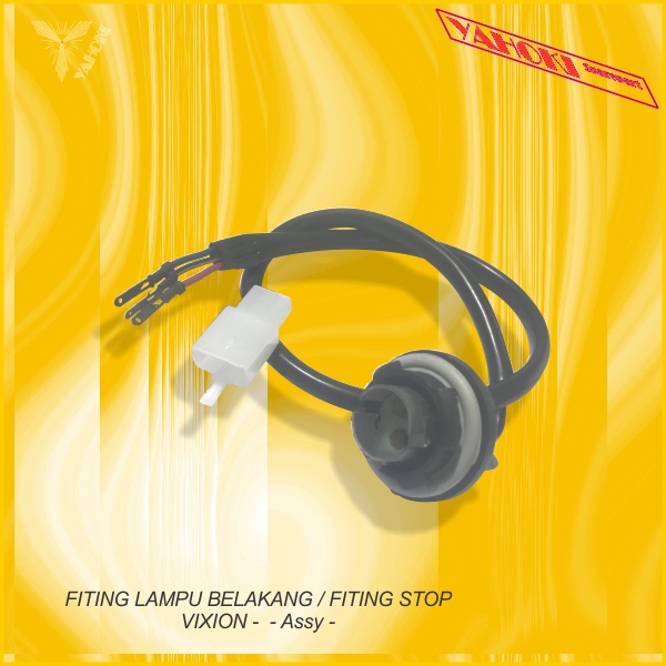Fiting Lampu Belakang / Fiting Stop Vixion -  - Assy - Yhk -