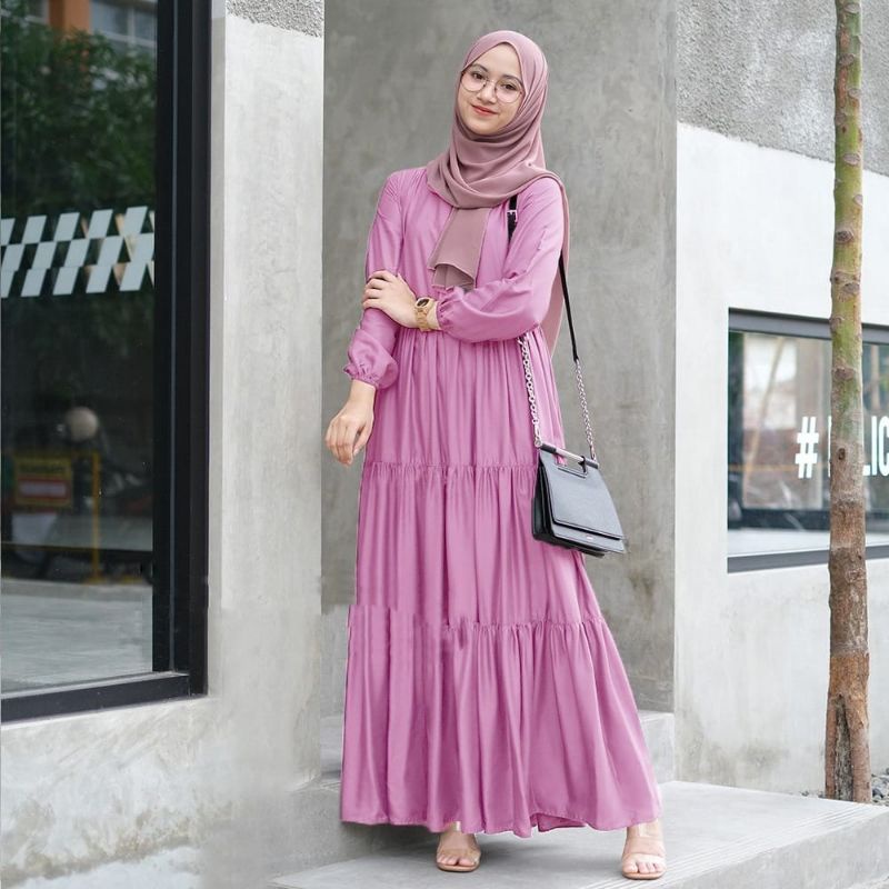 Dress Muslim/ Gamis Kekinian/ Dress Muslim Kekinian/ XAXA Dress