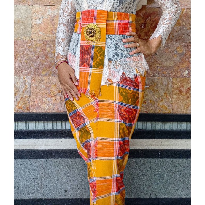 KAMEN ENDEK LEMBARAN + SELENDANG | KAMEN BALI | KAIN BALI