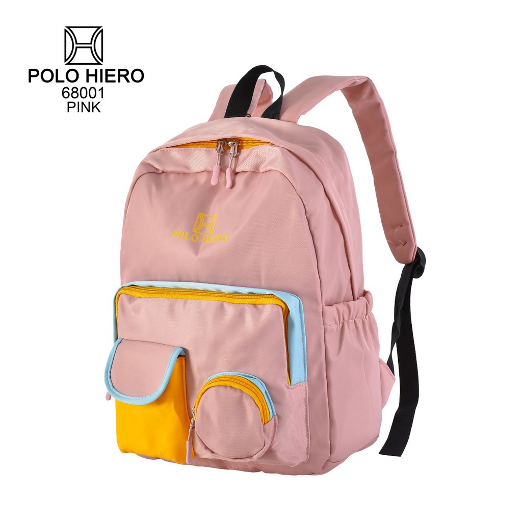 Tas Halus Polo Hiero 68001 Fashion , Tas Wanita Import Tas Punggung Tas Fashion Sekolah