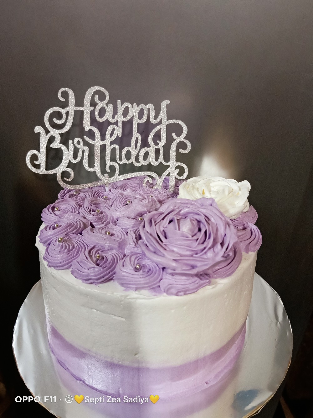 Grosir Per 10 Pcs - Cake Topper Hbd Glitter