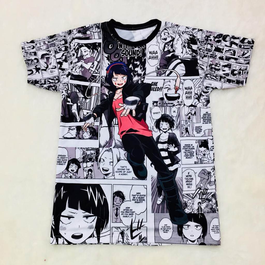 Tshirt Earphone Jack BNHA Boku No Hero Academia My Hero Academia Anime Manga