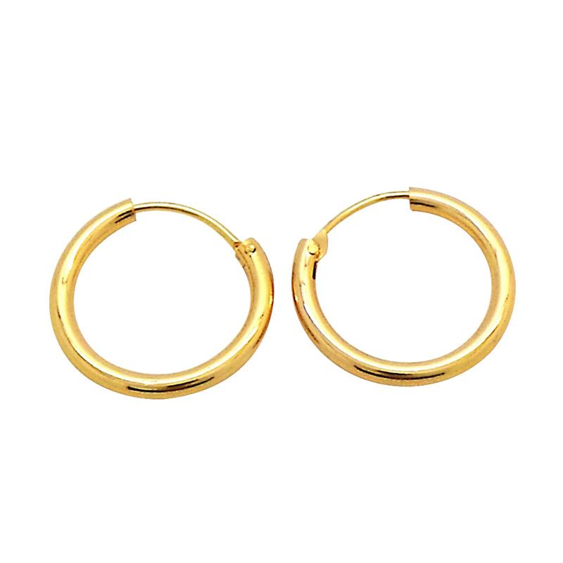 Anting Hoop Titanium Wanita Korea Ring Bulat