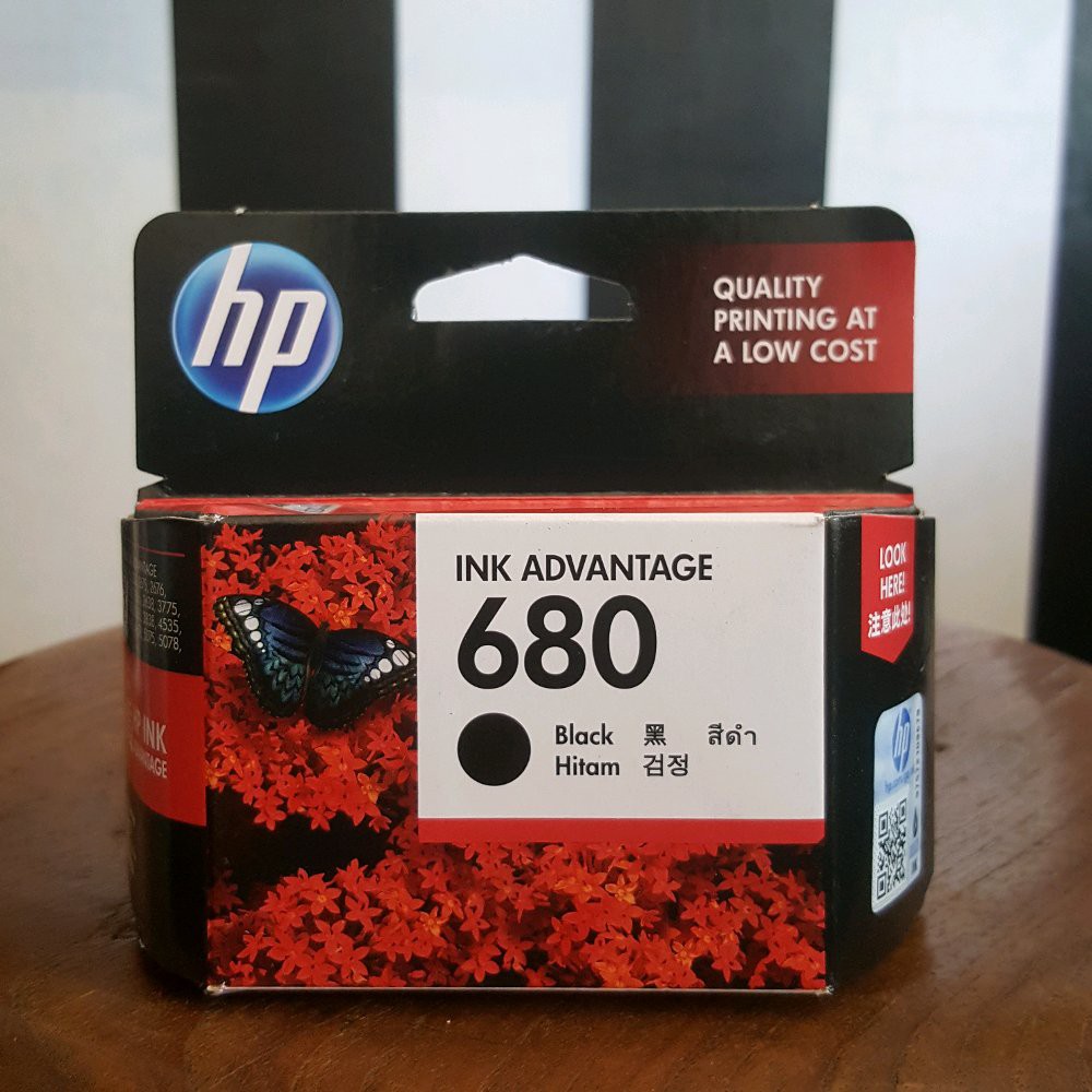 TINTA HP PRINTER 680 BLACK ORI