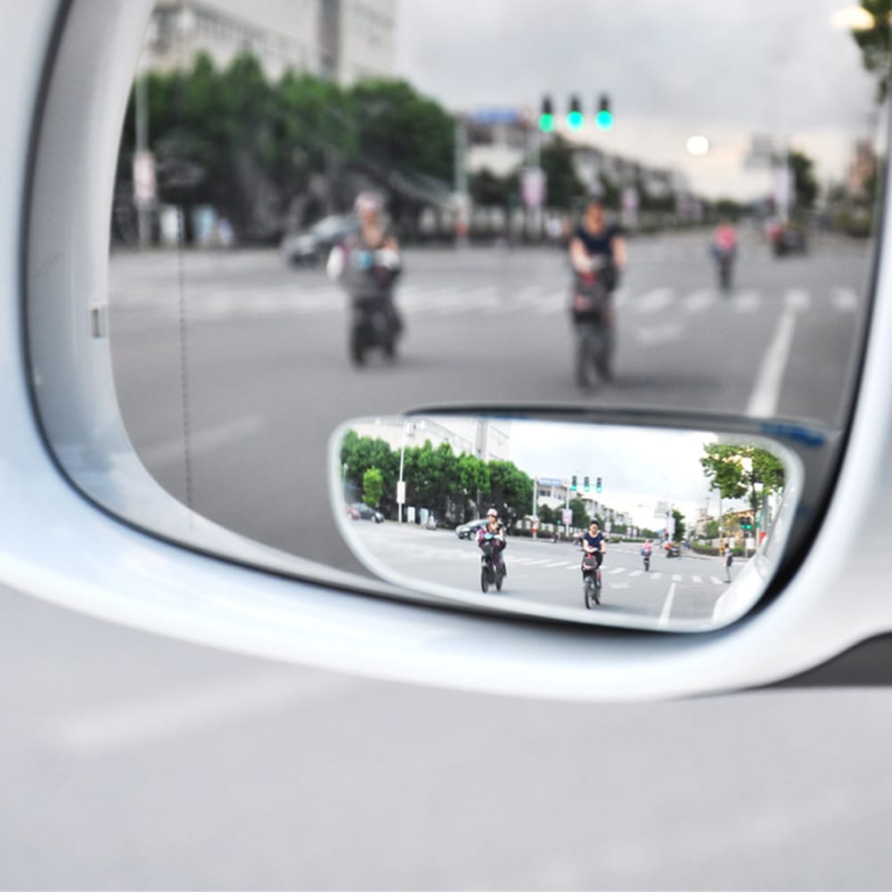 SPION TAMBAHAN MOBIL Blind Spot Mirror Oval Wide Adjustable Mobil Kaca Spion Blind Spot Wide Angle 2 PCS