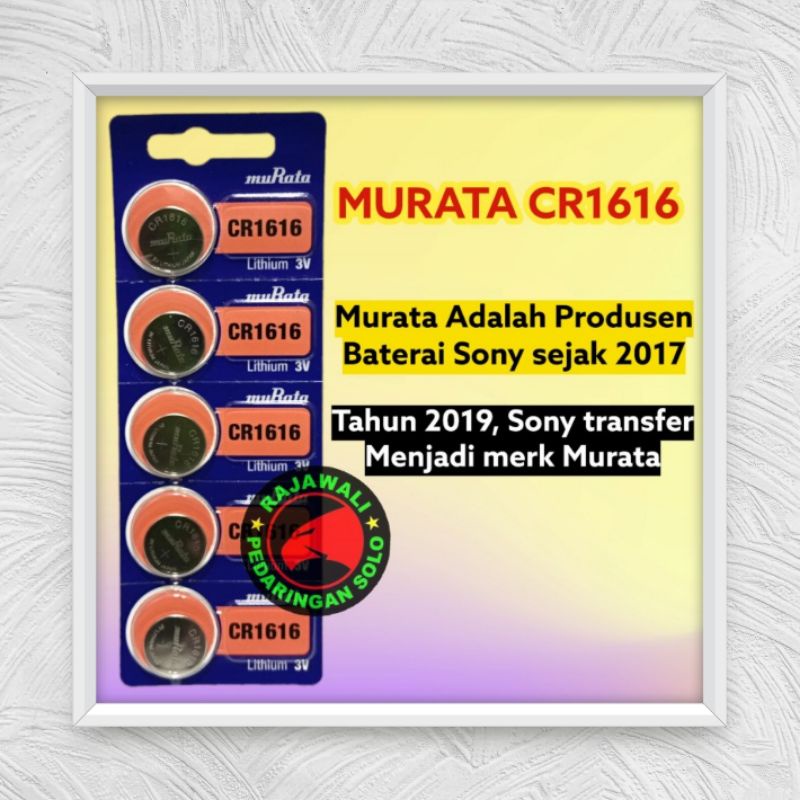 BATERAI SONY MURATA CR1616 BATRE 1616
