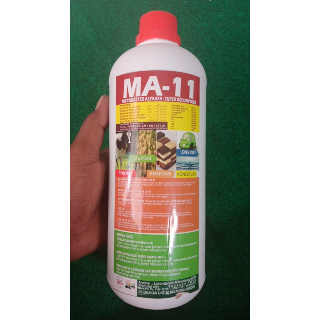 PUPUK | TANAMAN | ORGANIK TERLARIS PUPUK ORGANIK MA11/ PUPUK CAIR MA11 NON KIMIA 1 LITER TAMAN