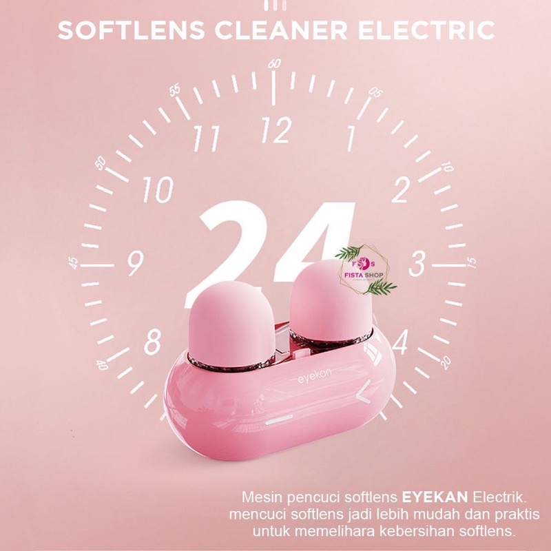 EYEKAN STEAMER SOFTLENS AUTOMATIS USB &amp; BATTERAI RABBIT CLEANING ULTRASONIC VIBRATION