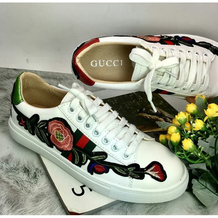 Sale Sepatu Gucci Flower / Sneaker Gucci Sandra Dewi