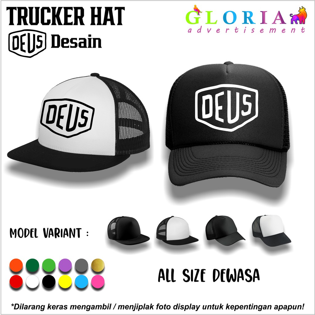 TOPI DEUS TRUCKER / TOPI DISTRO