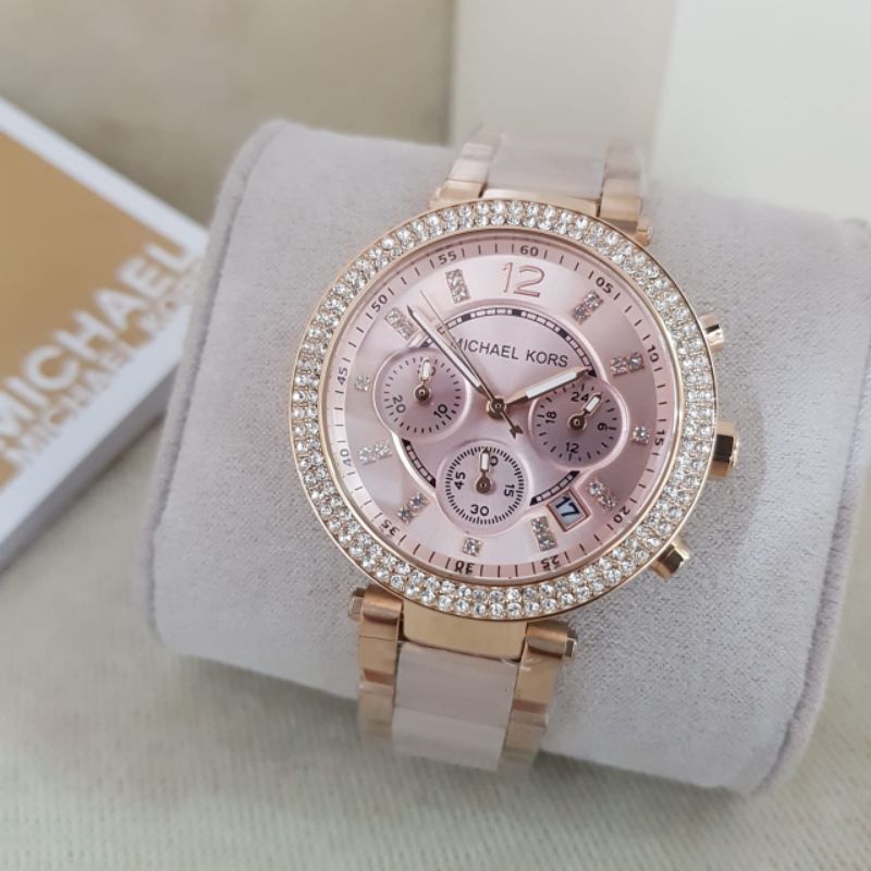 JAM TANGAN PRIA WANITA | RANTAI | KULIT | KARET | MURAH | MICHAEL KORS - MK 5896 WANITA ORIGINAL INC