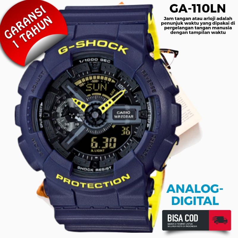COD Jam Tangan Pria Merk Casio G-Shock Type GA-110LN Baterai
