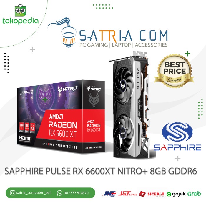 VGA SAPPHIRE NITRO PLUS RX 6600XT/6600 XT 8GB GDDR6