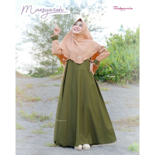 GAMIS MAESYAROH SATU SET HIJAB •  ZABANNIA