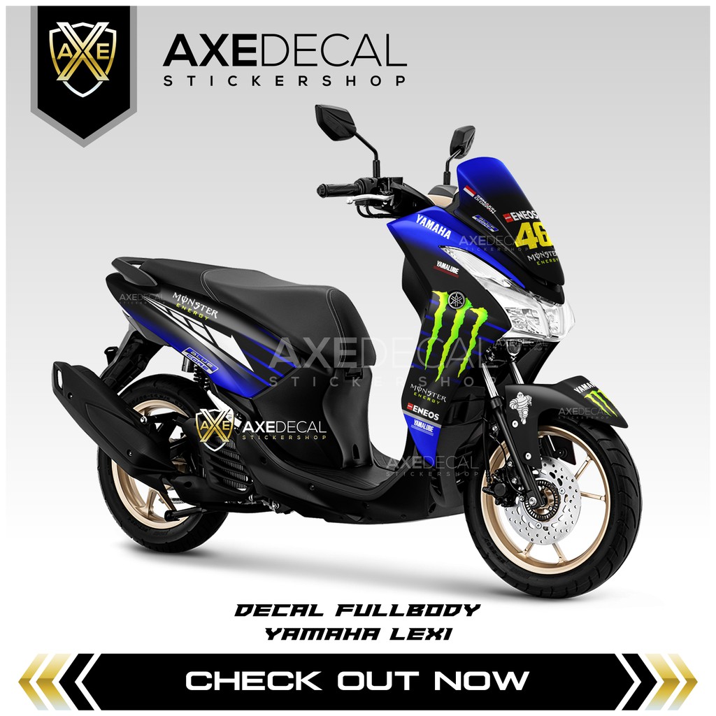 Decal Fullbody Yamaha Lexi ME / Stiker Motor Full Body Lexi Custom Design