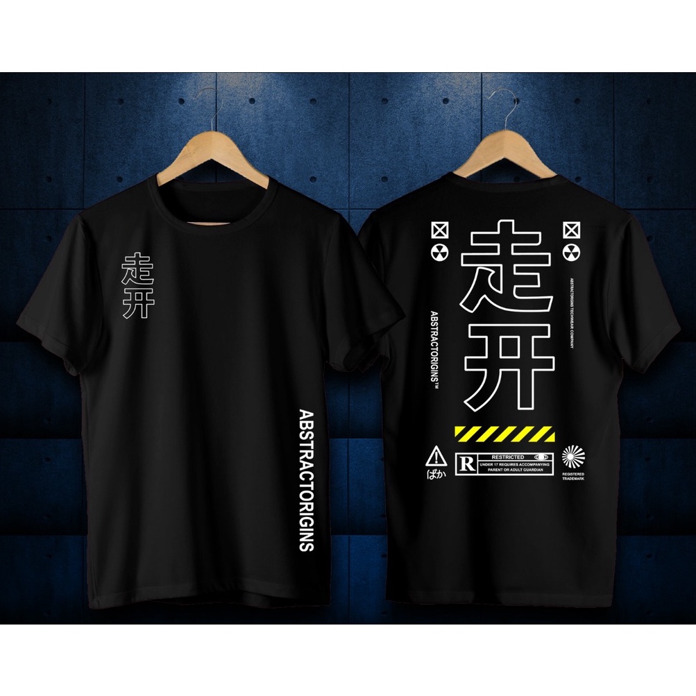 KAOS PRIA/KAOS KATA KATA/TULISAN JEPANG/BAJU DISTRO/ABSTRACTORIGIN/KAOS SABLON/MOTIF/KANJI/KAOS BERG