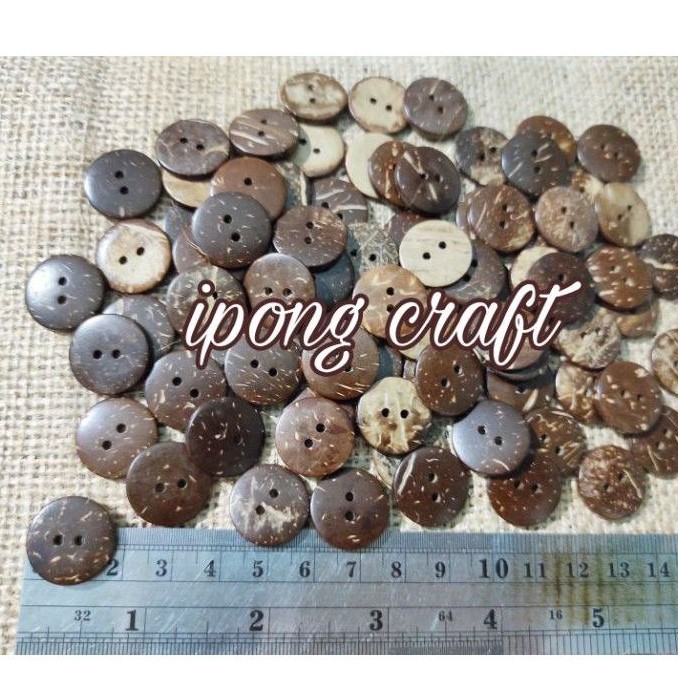 Kancing Batok 18mm ,isi 1 Lusin, Kancing Batok Pernis 28L