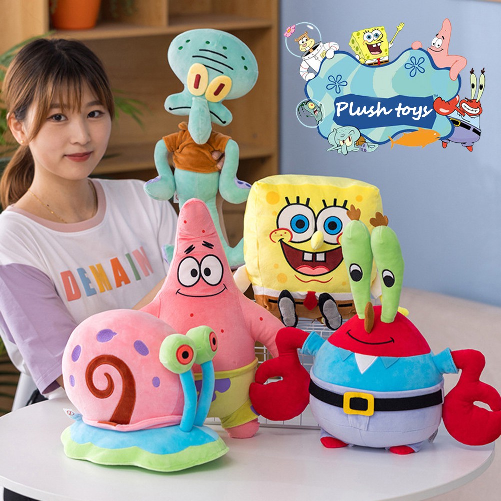 (Tk) Mainan Boneka Stuffed Plush Spongebob 40cm Untuk Hadiah Natal / Ulang Tahun Anak