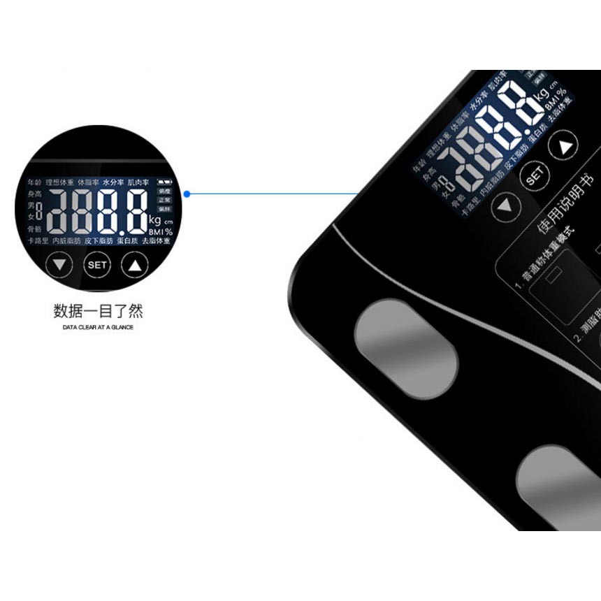 Timbangan Digital Badan Taffware Digipounds Health Scale 180KG Hitam