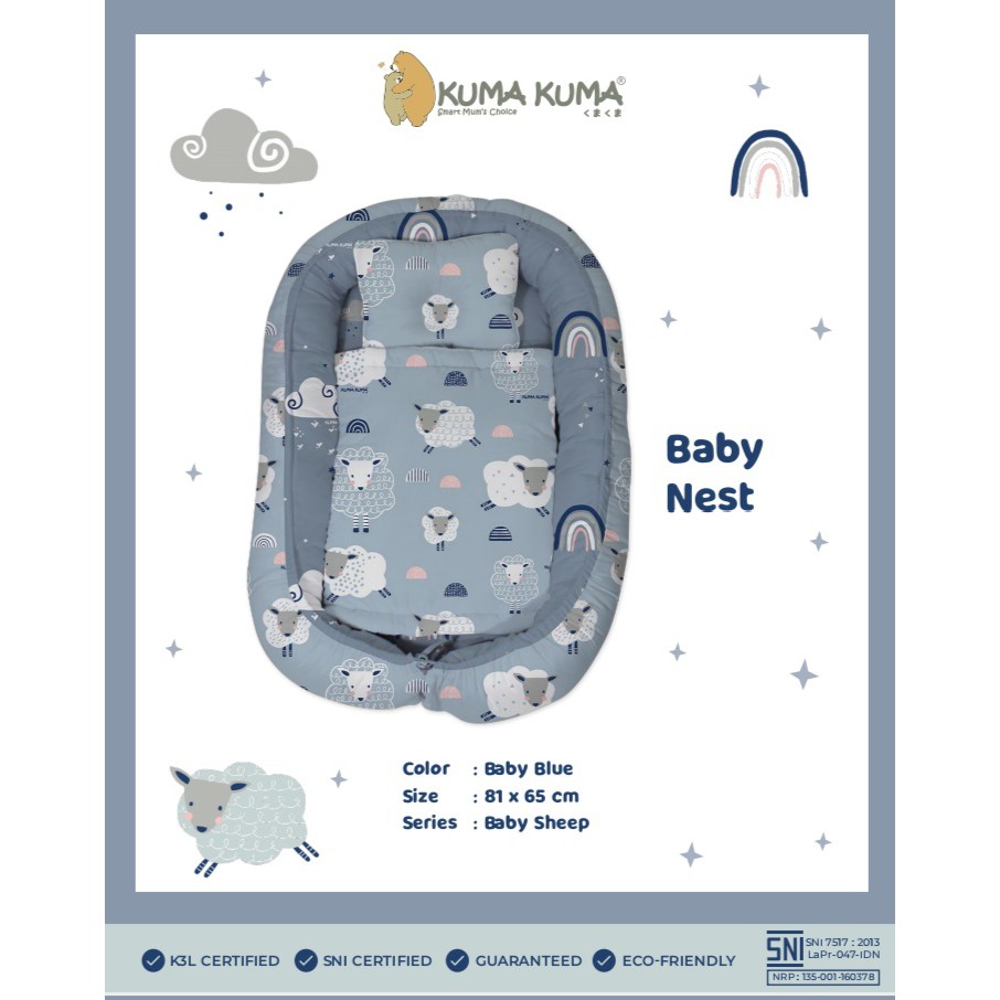 Rilakkuma Kuma Kuma Kasur Baby Nest Travel