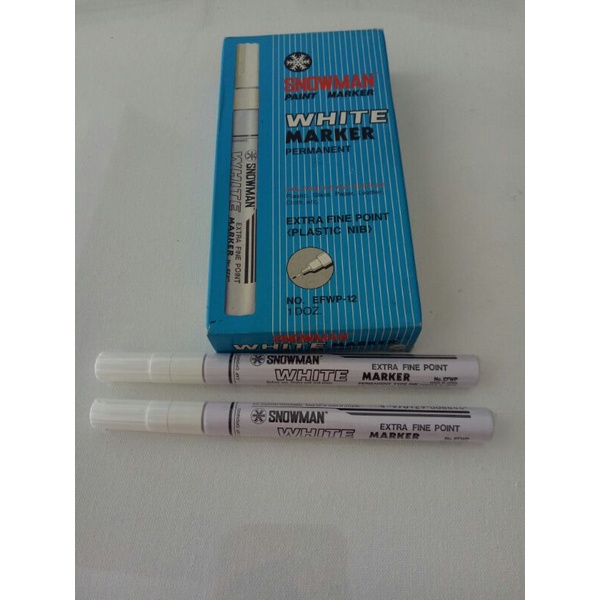 

Spidol paint marker Snowman Putih Silver, Gold