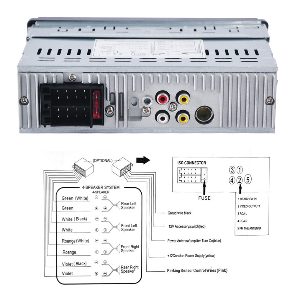 AMPrime Tape Audio Mobil Bluetooth Plus Camera Parkir MP4 Video Player MP3 MP5 Remote Kemudi Radio FM Radio 12V 4.1 Inch Autoradio HD Bluetooth Auto Car Stereo MP3 MP4 Radio FM MP5 Video Player Support AUX Input Support Hands-free Calls