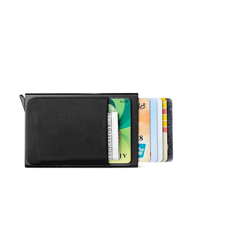 Dompet Kartu Card Holder Wallet Automatic Pop-Up Card Box NJ163