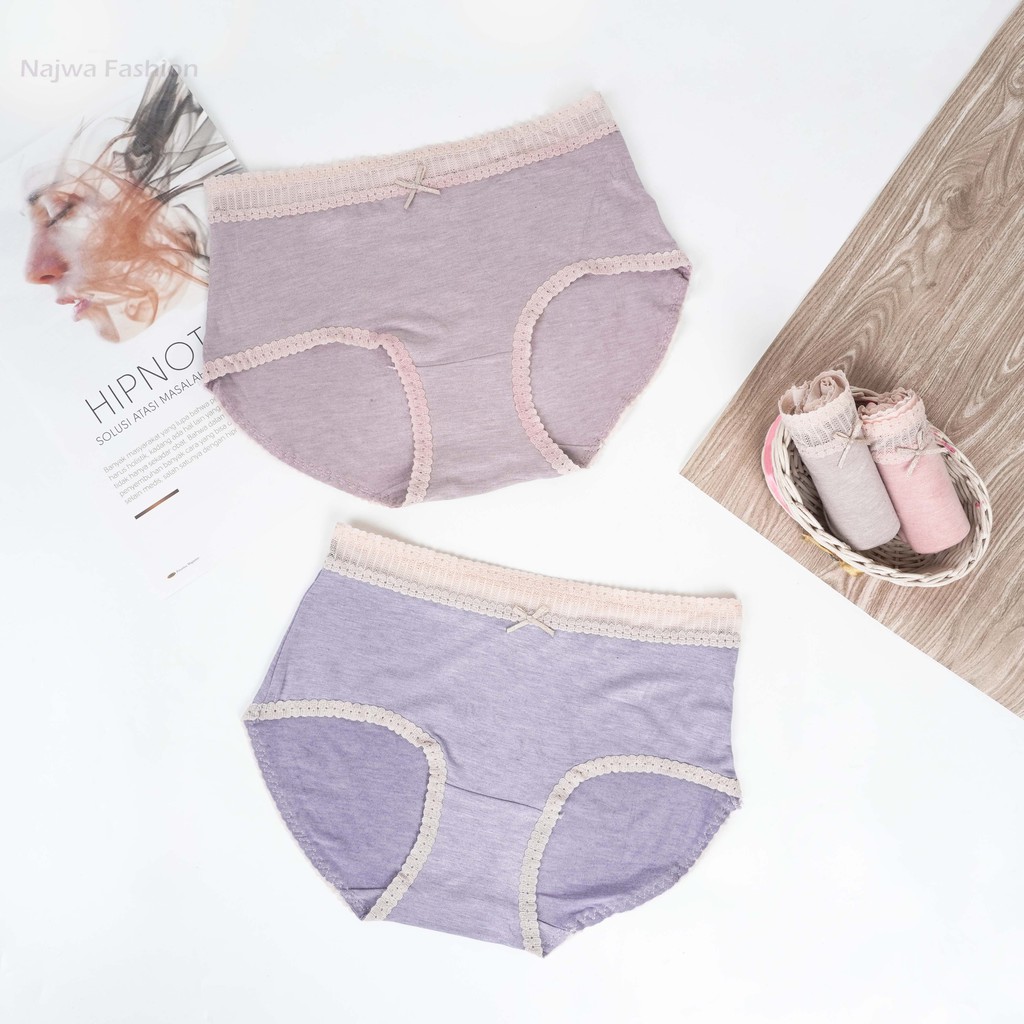 VS - CD UNDIES BRUKAT WANITA / Celana Dalam Wanita Polos High Quality Katun Import Sexy Import 7278