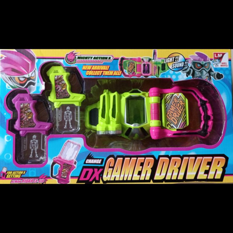 Mainan anak sabuk kamen rider dx gamer driver ex aid