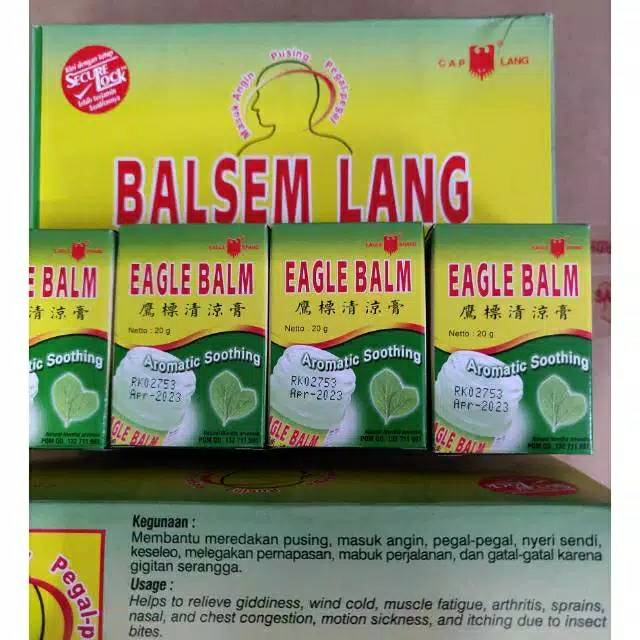 Balsem Lang Hijau cap Lang 20g GROSIR