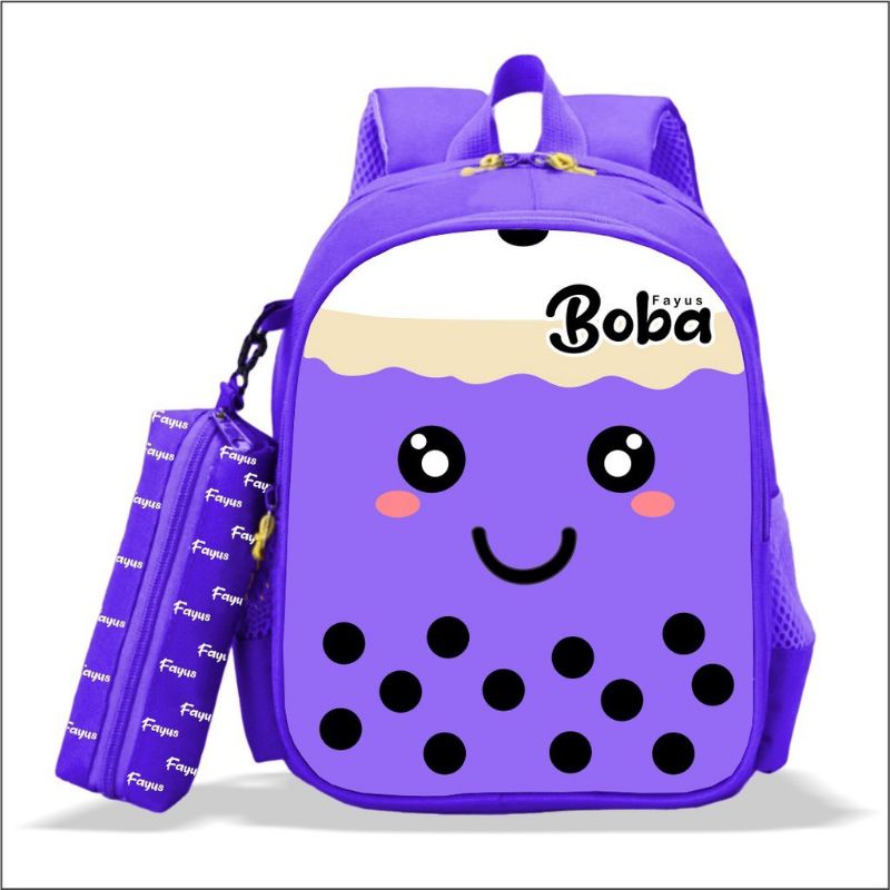 【BAYAR DITEMPAT】NEW !! TAS PUNGGUNG RANSEL FASHION BOBA / BACKPACK IMPORT TAS GENDONG KOREA TERBARU / TAS ANAK