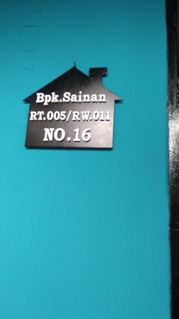 Alamat Rumah Custome Nomer Rumah Nomor Rumah Tulisan Timbul 4d Hiasan Dinding Rumah Pajangan Rumah