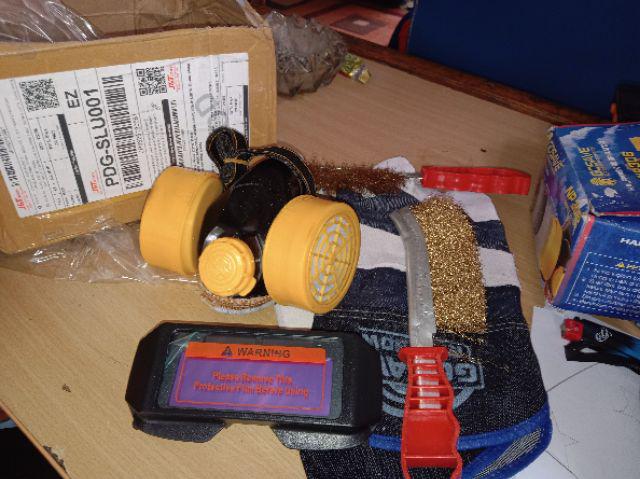 Masker Respirator Chemical Double + Filter Carbon