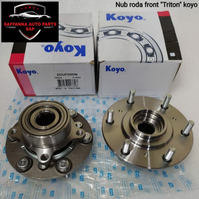 LAHER BEARING RODA NUB RODA DEPAN SET MITSUBISHI TRITON KB4T KOYO THAILAND OEM GARANSI