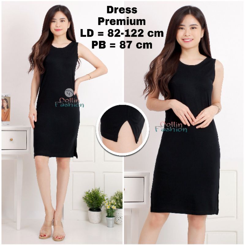 Dress Tanktop Tali Lebar Premium / Dress Premium