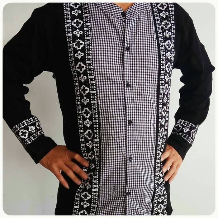 LF koko Batik kotak XL Hitam