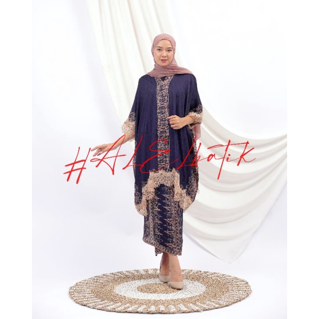 Kebaya Kaftan Batik Viscose Set Swastika Lace Jupri Kosongan