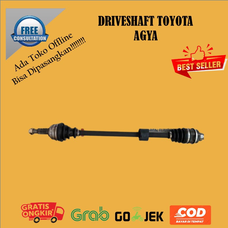 DRIVESHAFT AGYA DRIVE SHAFT CV JOINT AS RODA KOMPLIT TOYOTA AGYA