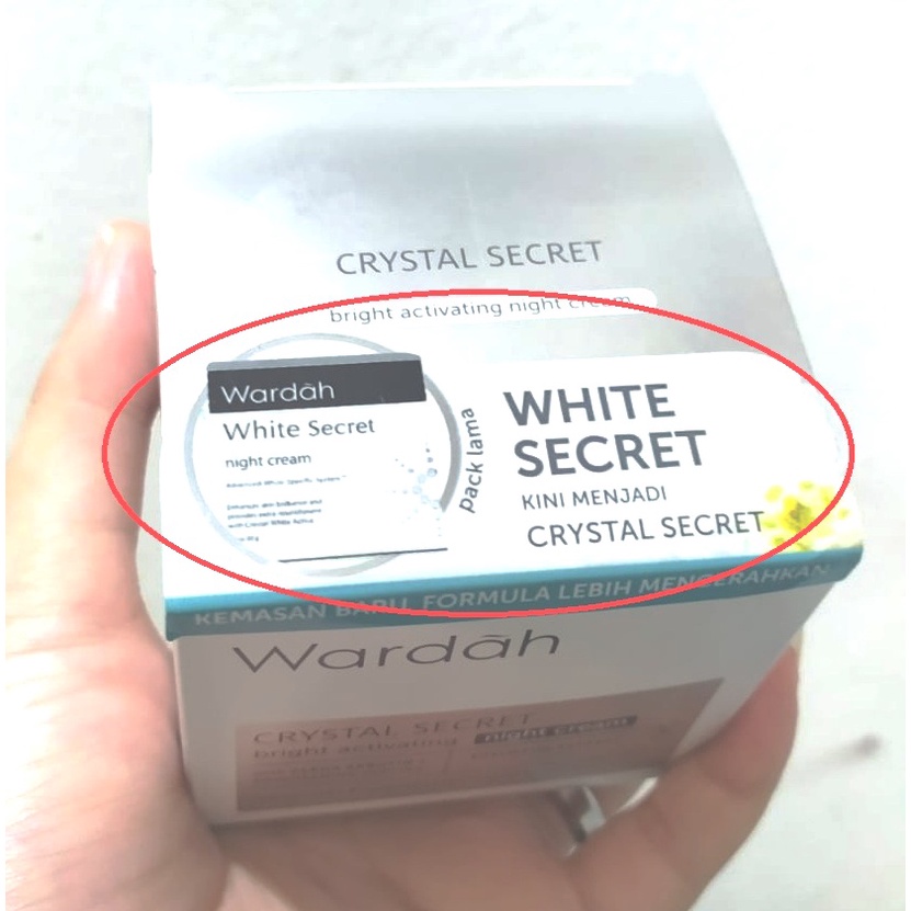 WARDAH WHITE SECRET (CRYSTAL SECRET) DAY/NIGHT CREAM 30GR