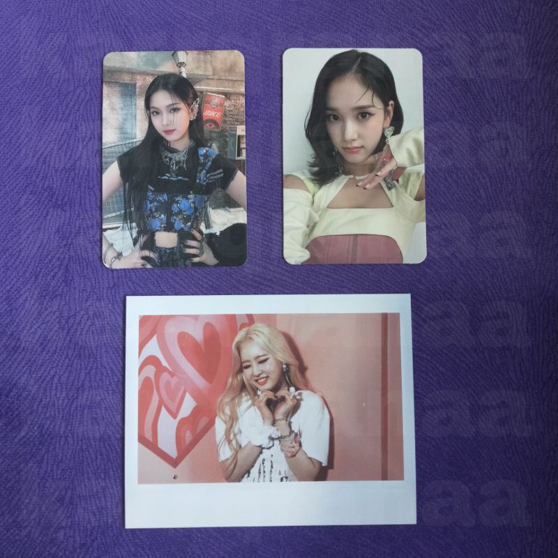 photocard J, AR card Isa, polaroid sieun stayc young luv