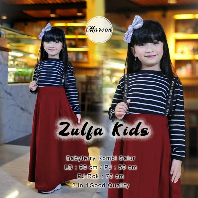 Ready Stock Zulfa Set Kid Set Anak Kece Terbaru Terlaris