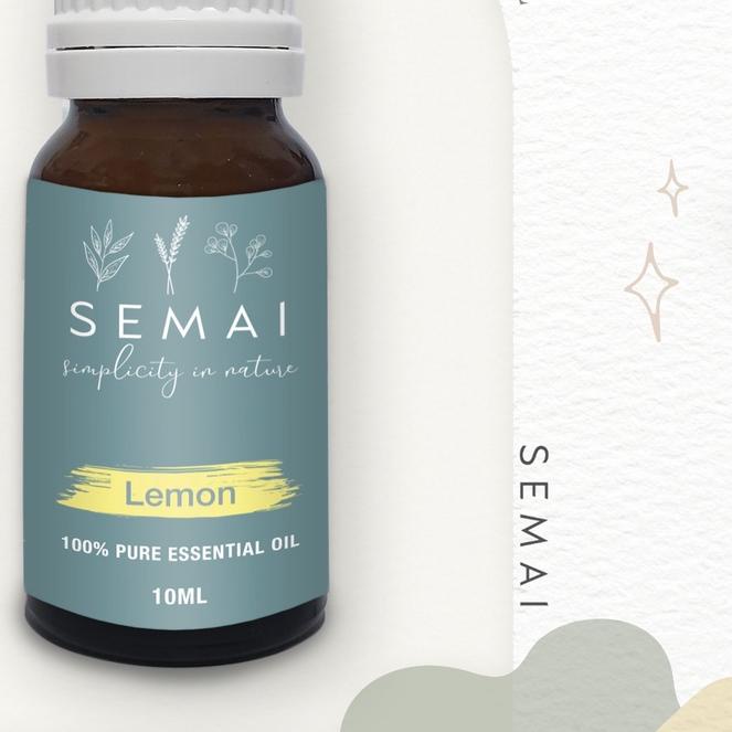 SEMAI Lemon Essential Oil Diffuser Aromatherapy Minyak Atsiri