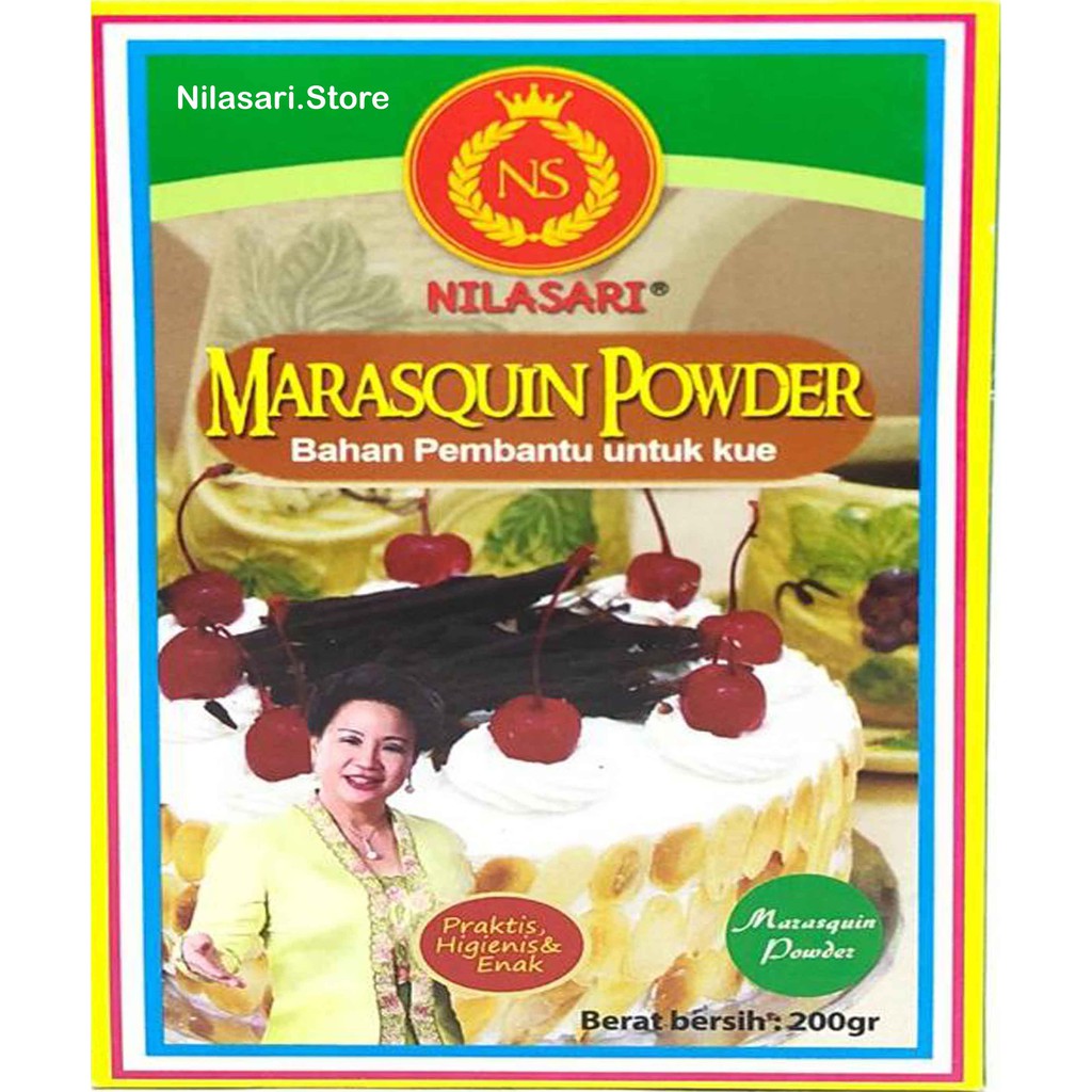 

Tepung Marasquin Powder Kue Nilasari 200gr