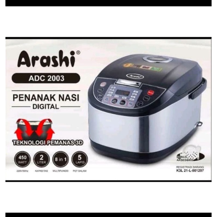 Arashi digital rice cooker ADC 2003