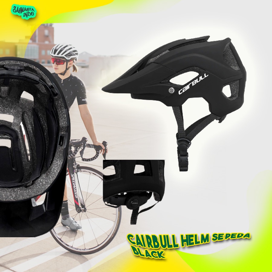 Helm Sepeda Sporty Cycling Bike Helmet Hitam Aestetik Helm Gowes Helem mtb helm Lipat Gunung Fixie C