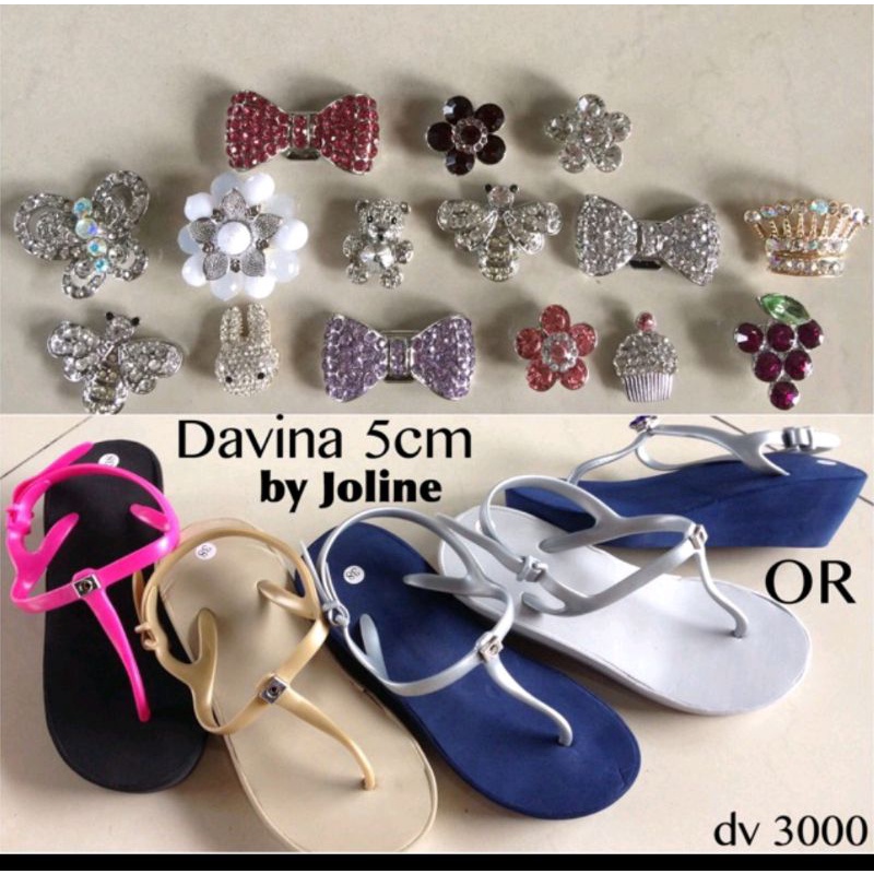 sandal sling wedges wanita 5cm/p*p*s kw/Davina by joline