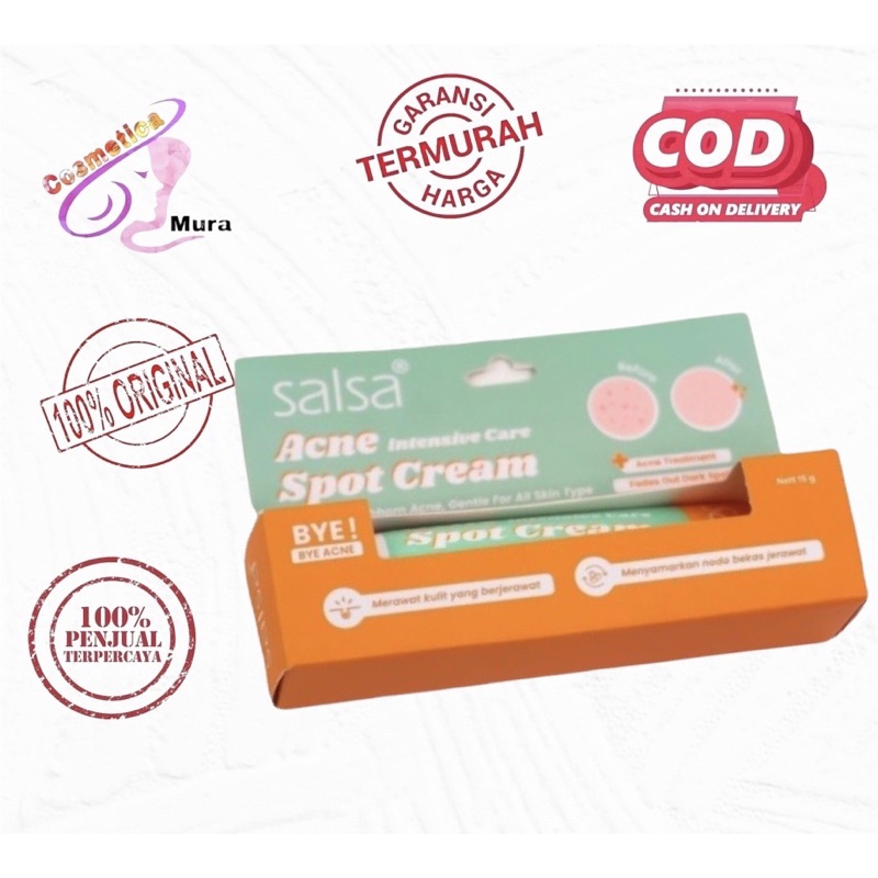 [ ACNE SPOT ] SALSA ACNE INTENSIVE CARE SPOT CREAM / OBAT TOTOL JERAWAT / ACNE CARE