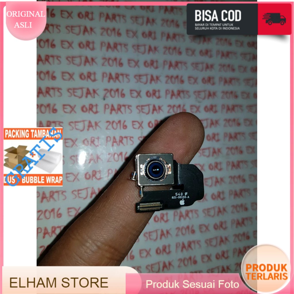 CAMERA LENSA BELAKANG REAR BACK IPHONE 6S PLUS 6 SPLUS KOMPATIBEL ASLI BAWAAN