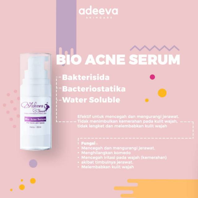 Serum JERAWAT HILANG & GK BALIK LAGI by Adeeva Skincare