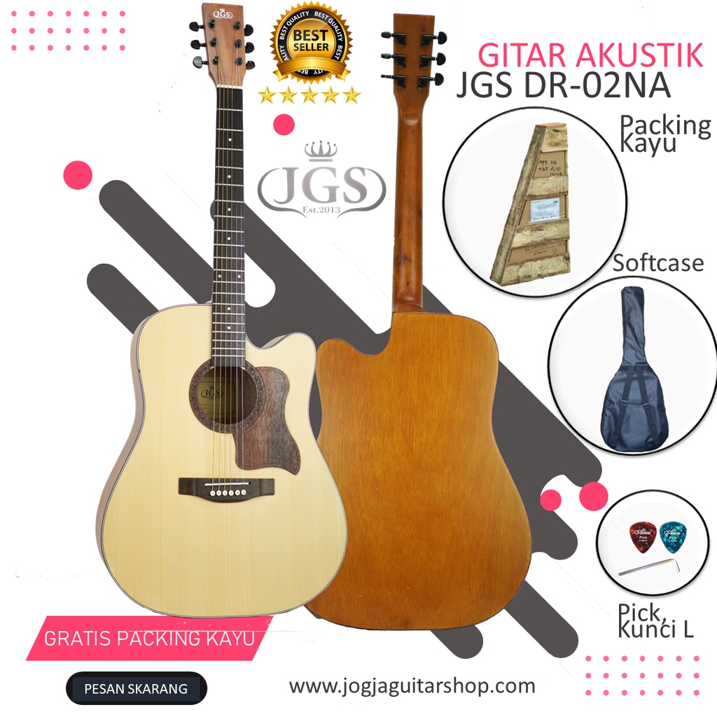 GITAR AKUSTIK JGS GUITAR LD 02 NA OP